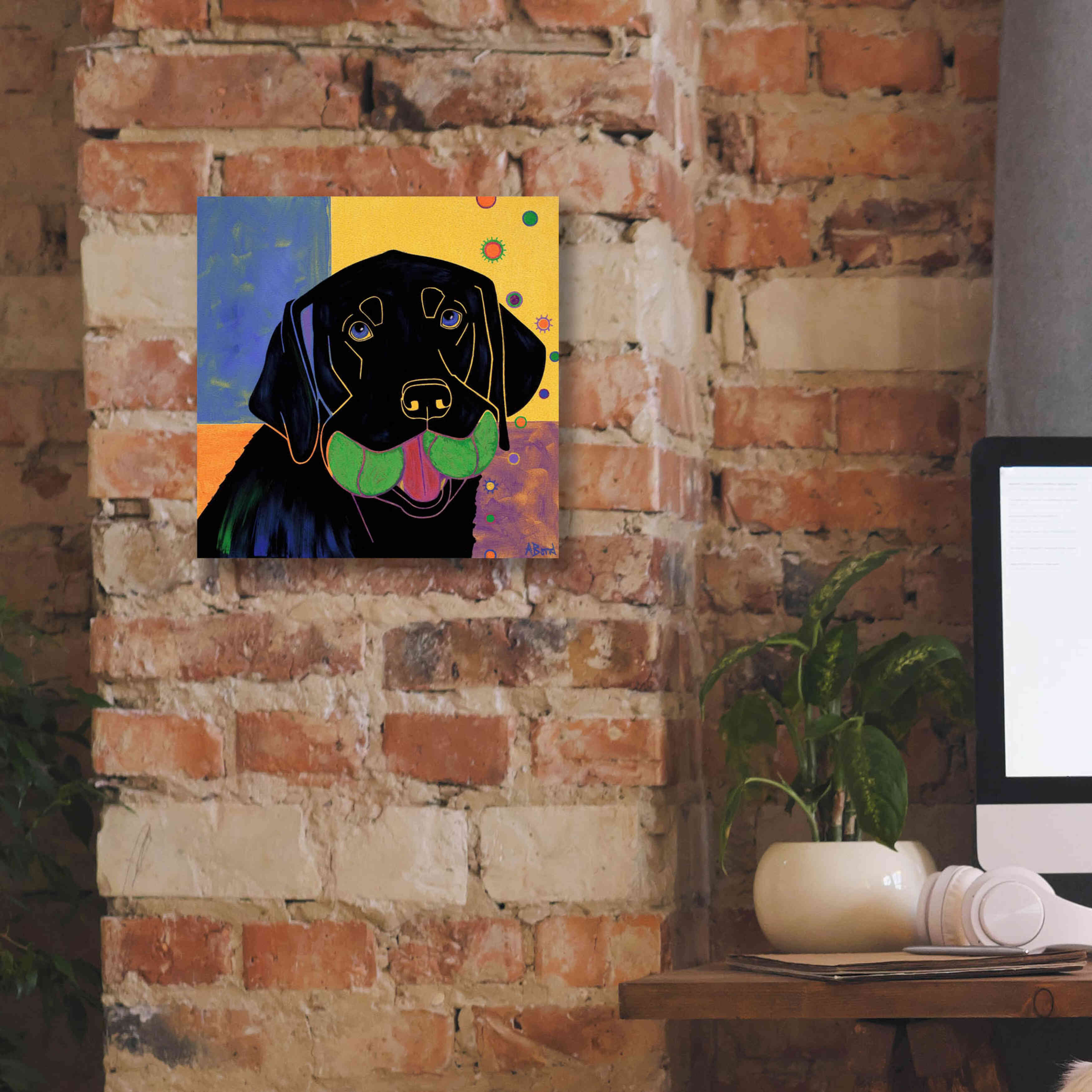 'Baller' by Angela Bond Giclee Canvas Wall Art,12x12