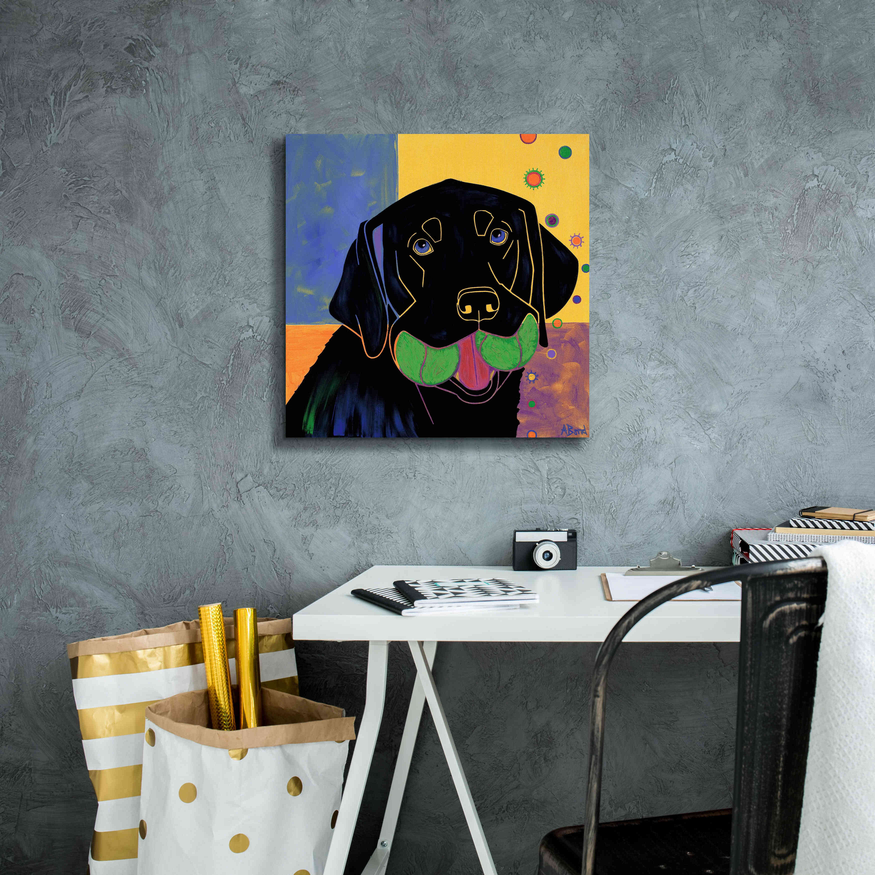 'Baller' by Angela Bond Giclee Canvas Wall Art,18x18