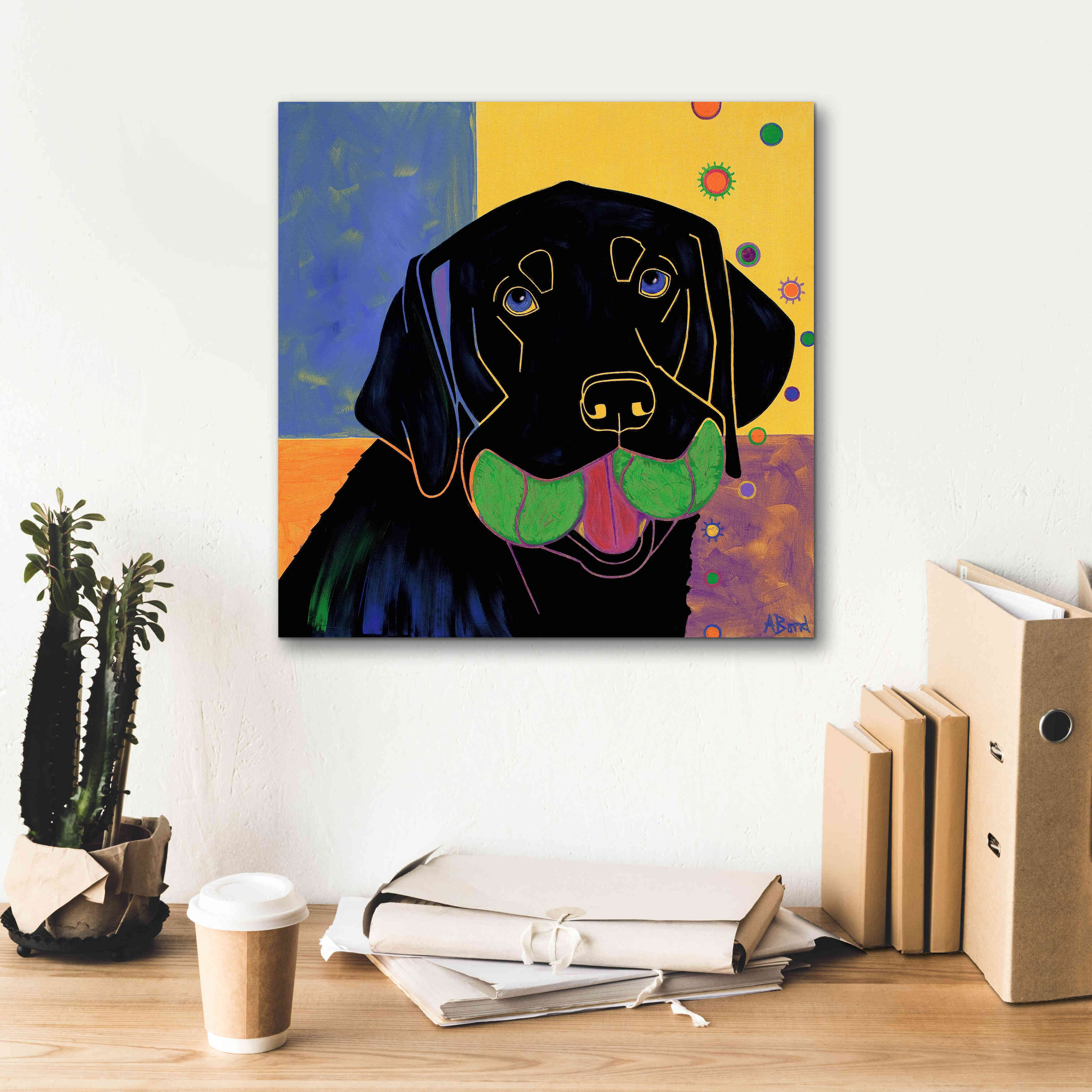 'Baller' by Angela Bond Giclee Canvas Wall Art,18x18