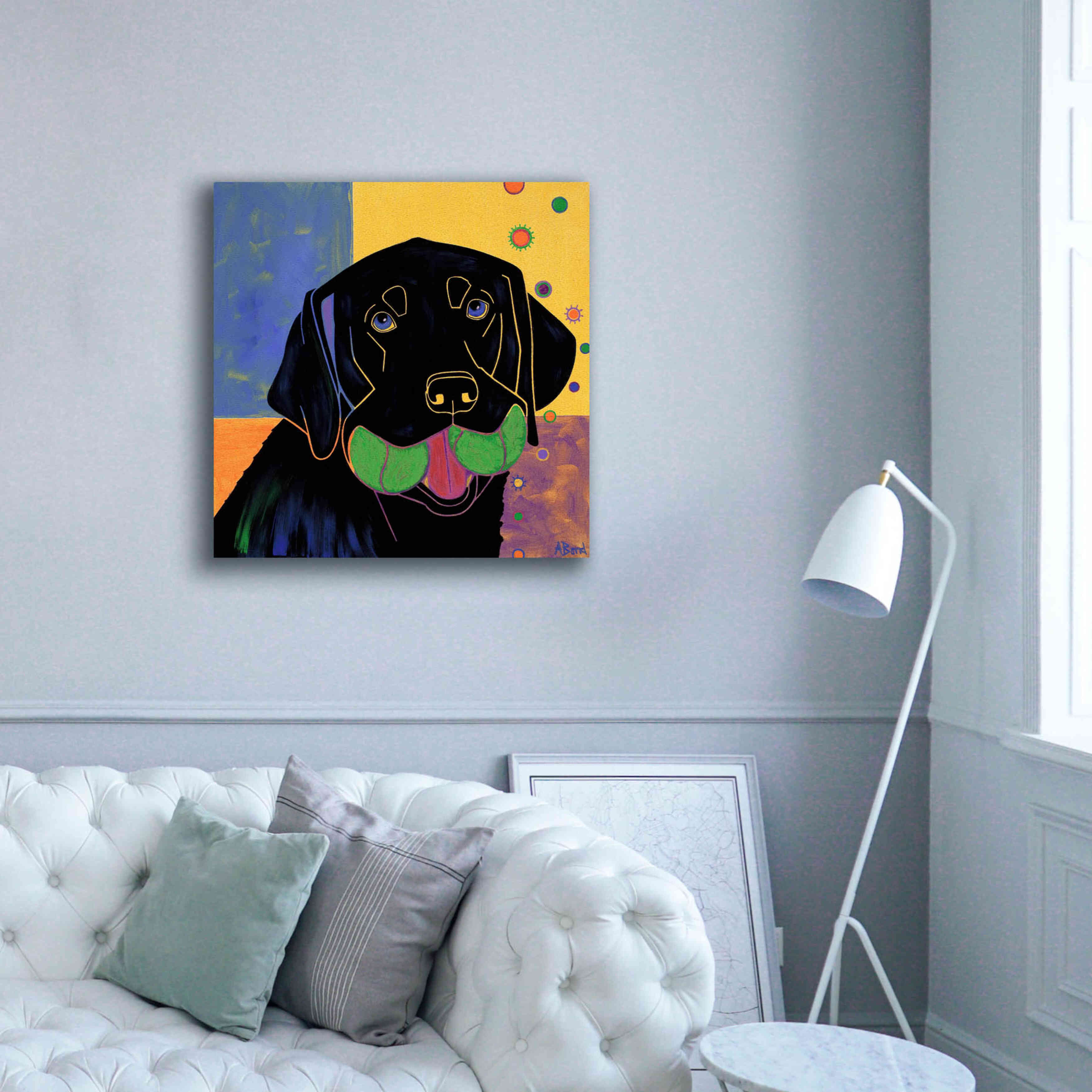 'Baller' by Angela Bond Giclee Canvas Wall Art,37x37