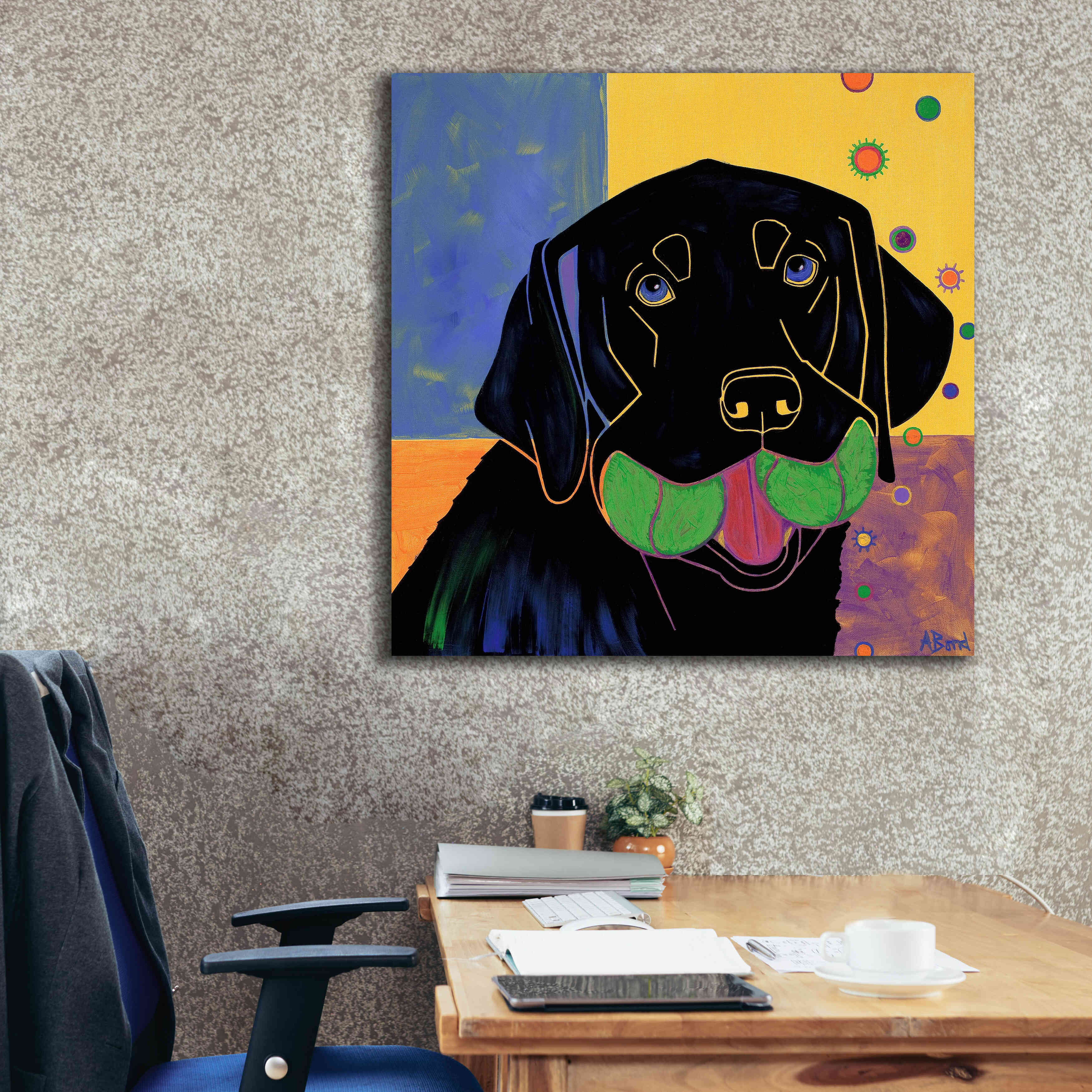 'Baller' by Angela Bond Giclee Canvas Wall Art,37x37