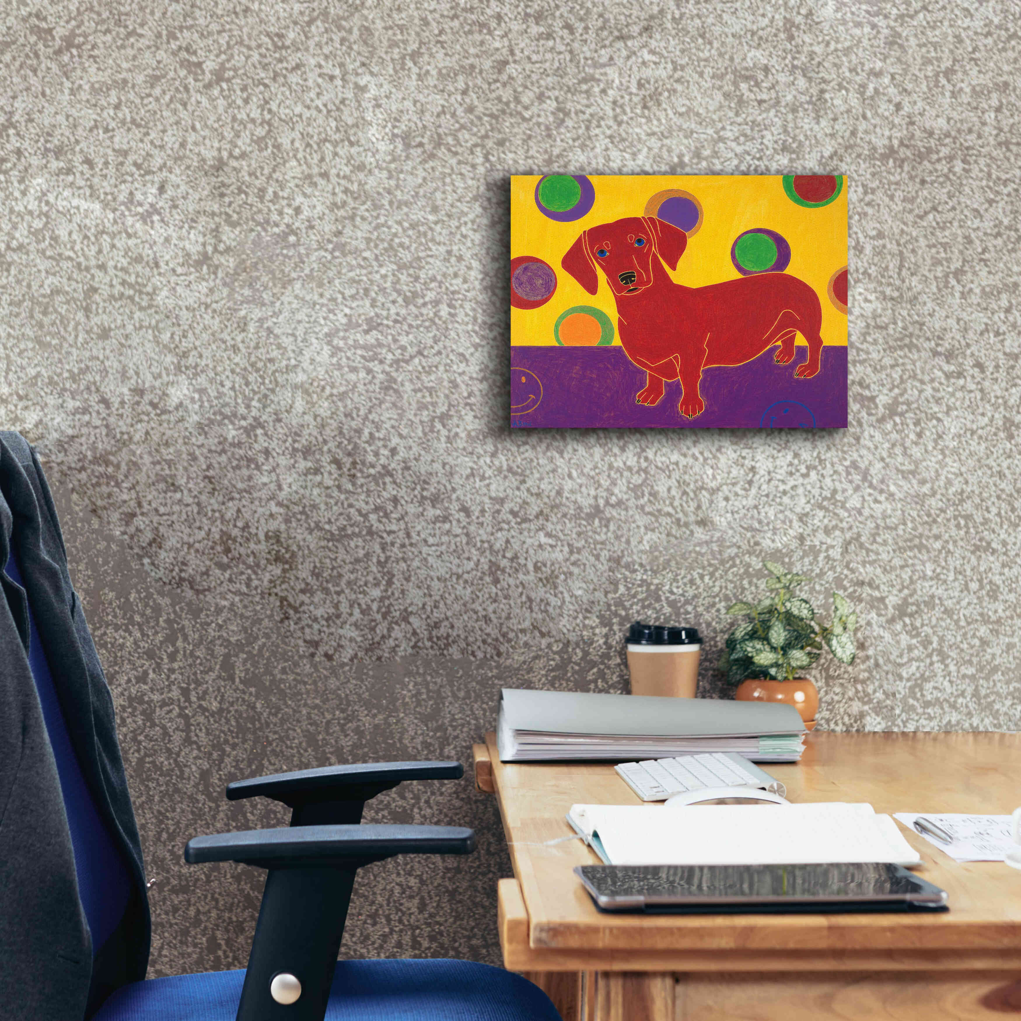 'Foot Long Fun III' by Angela Bond Giclee Canvas Wall Art,16x12