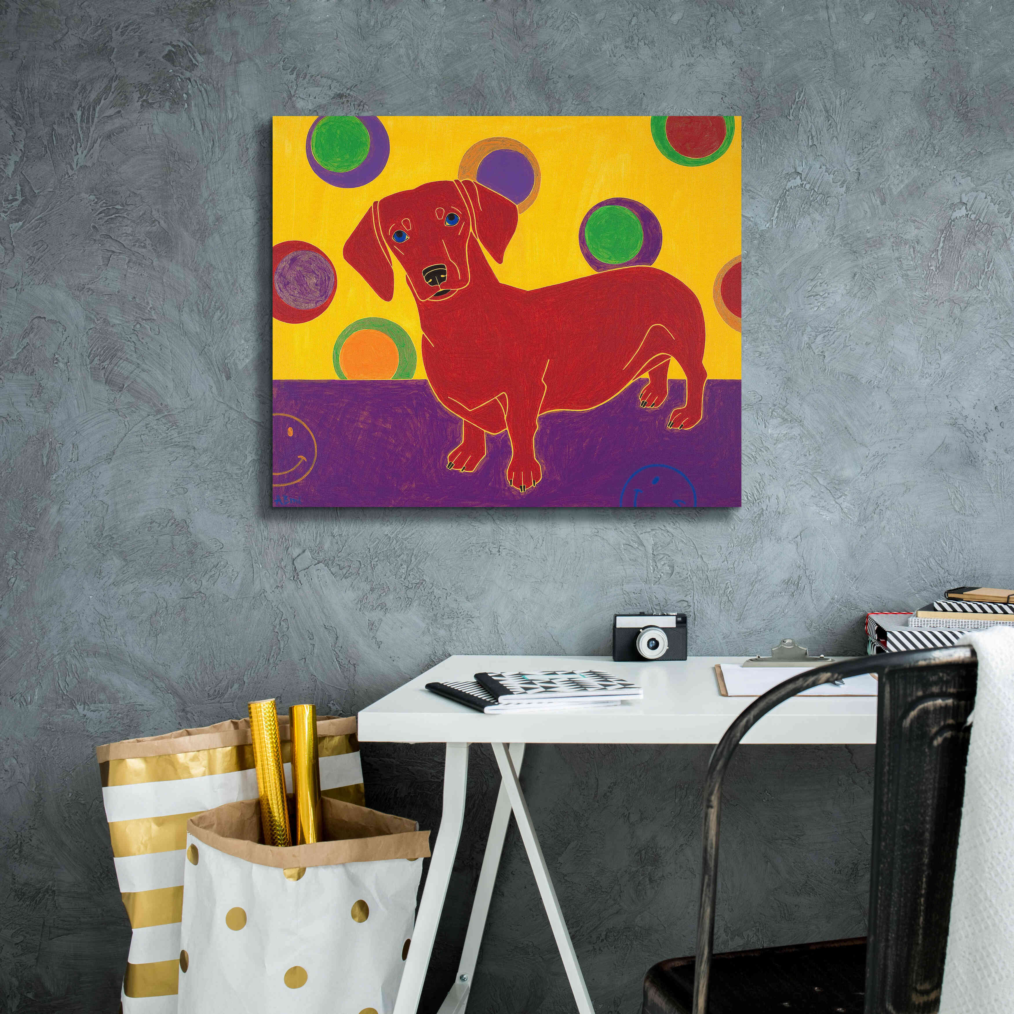 'Foot Long Fun III' by Angela Bond Giclee Canvas Wall Art,24x20