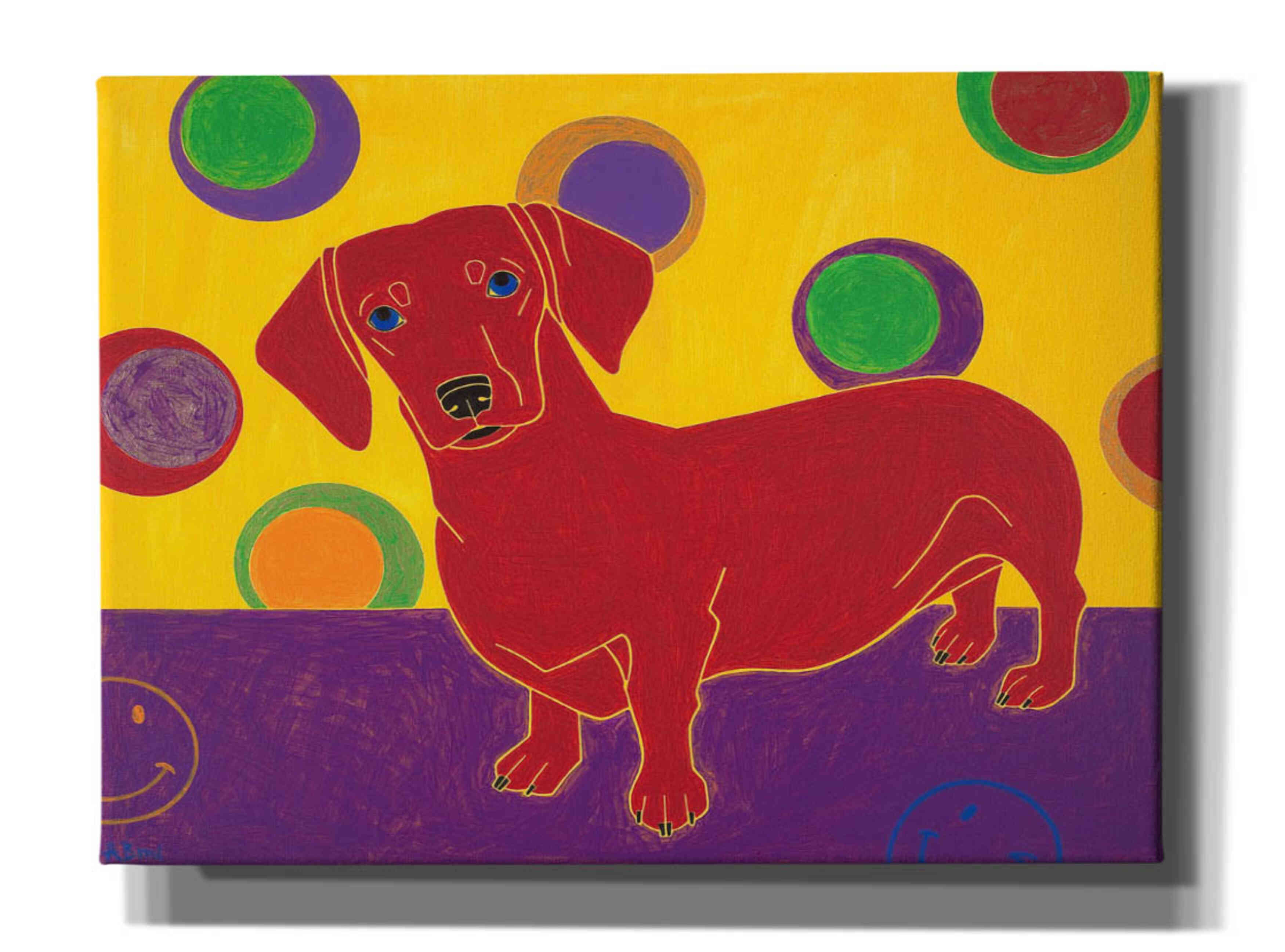 'Foot Long Fun III' by Angela Bond Giclee Canvas Wall Art