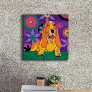 'Hush Puppeh' by Angela Bond Giclee Canvas Wall Art,18x18