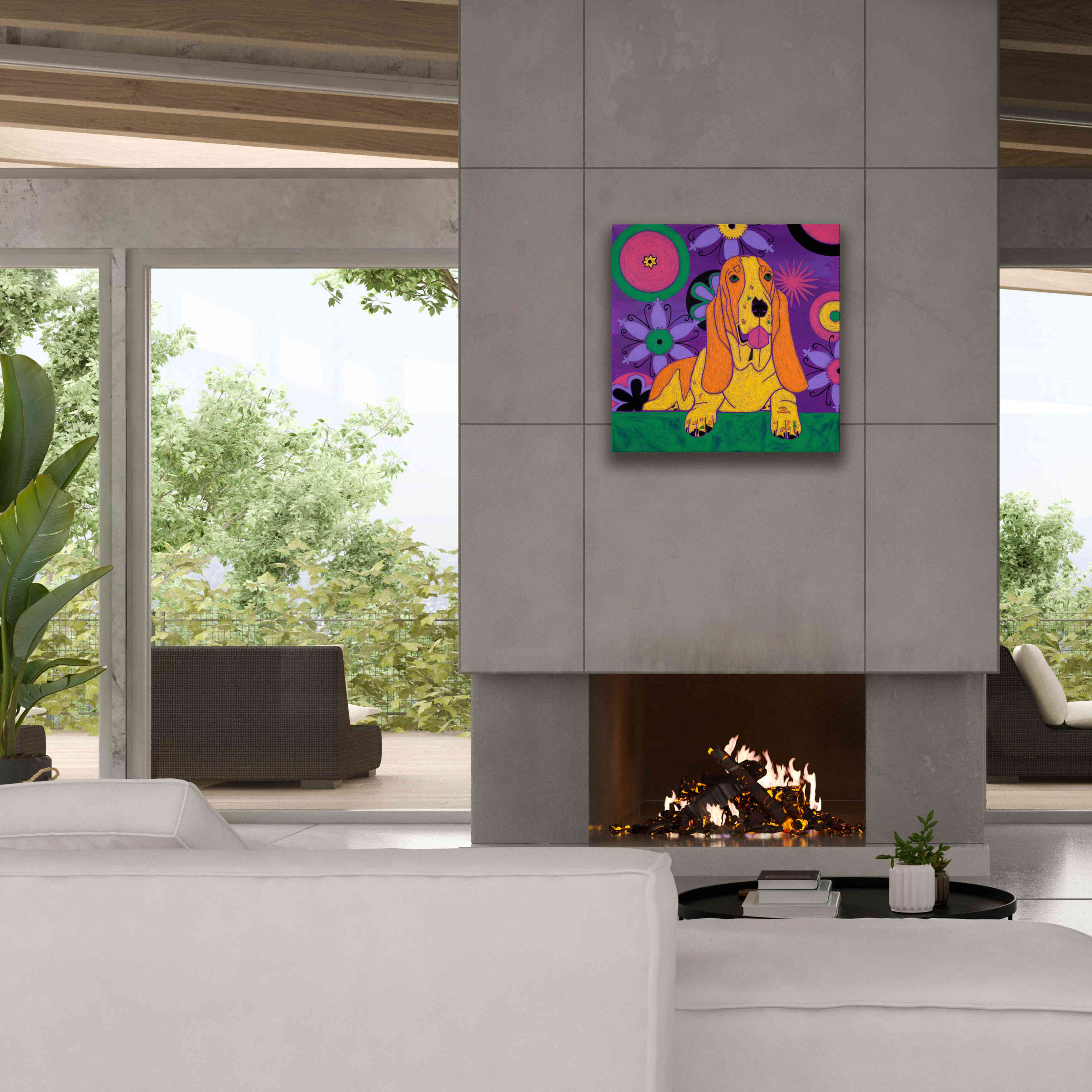 'Hush Puppeh' by Angela Bond Giclee Canvas Wall Art,26x26