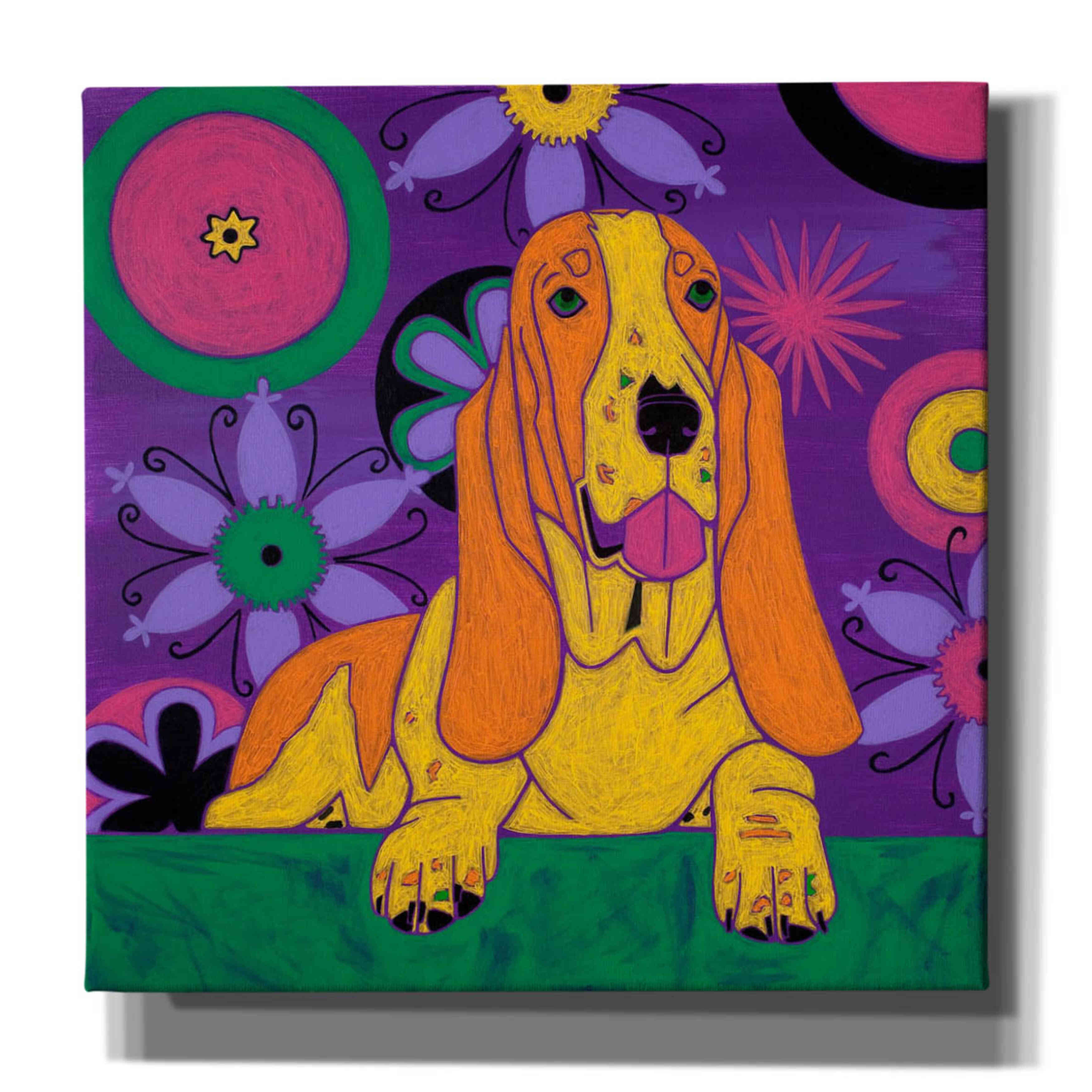 'Hush Puppeh' by Angela Bond Giclee Canvas Wall Art
