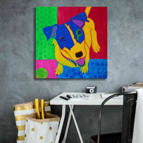 Image of 'Just Jack' by Angela Bond Giclee Canvas Wall Art,26x26