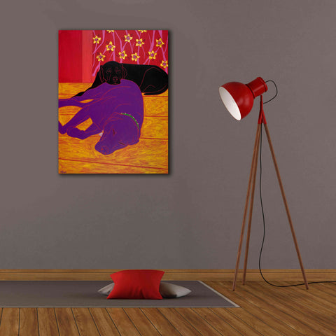 Image of 'Let Sleeping Dogs Lie' by Angela Bond Giclee Canvas Wall Art,26x34