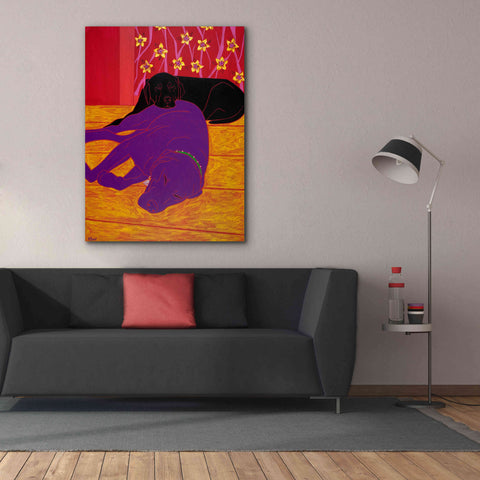 Image of 'Let Sleeping Dogs Lie' by Angela Bond Giclee Canvas Wall Art,40x54