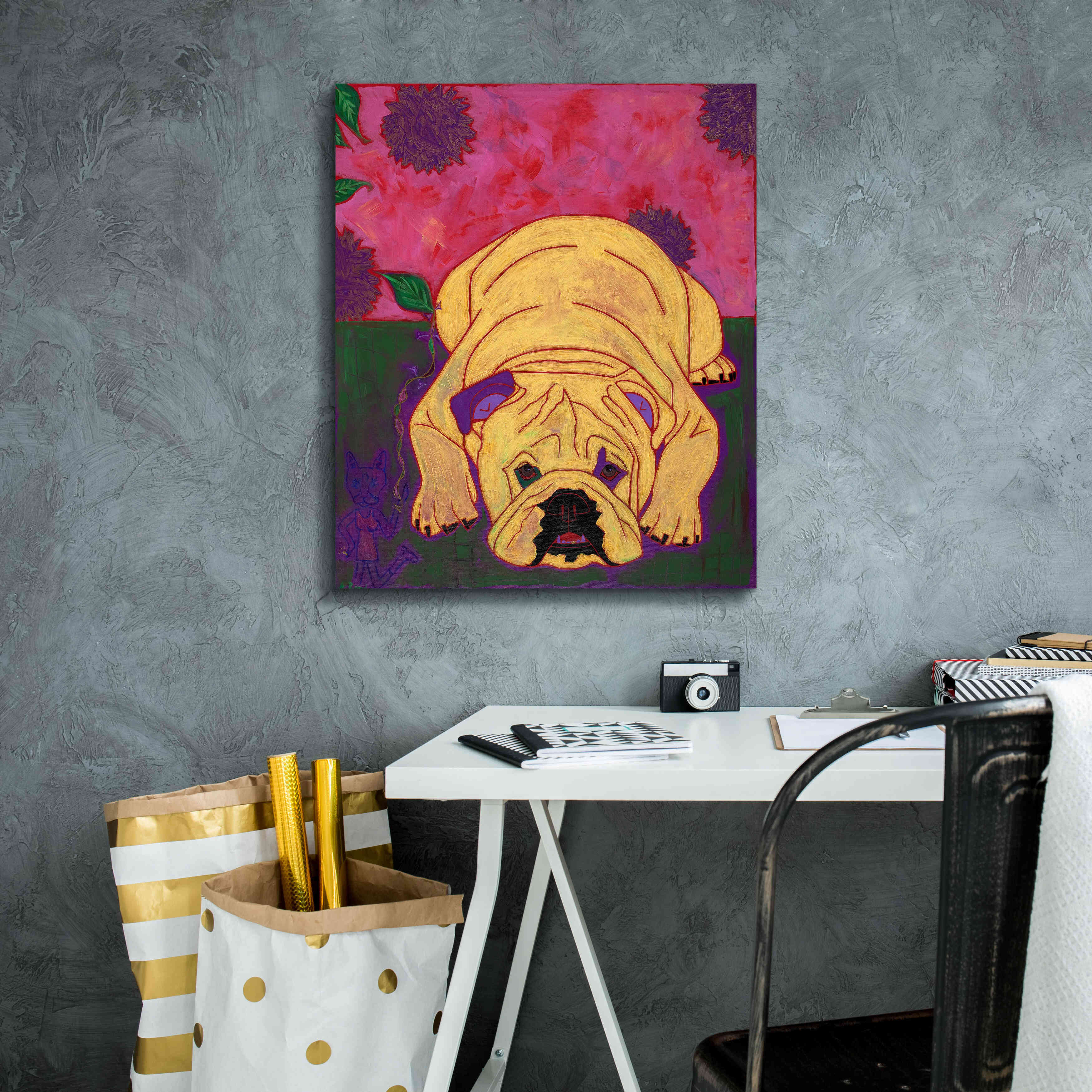 'Lounge Lizard' by Angela Bond Giclee Canvas Wall Art,20x24