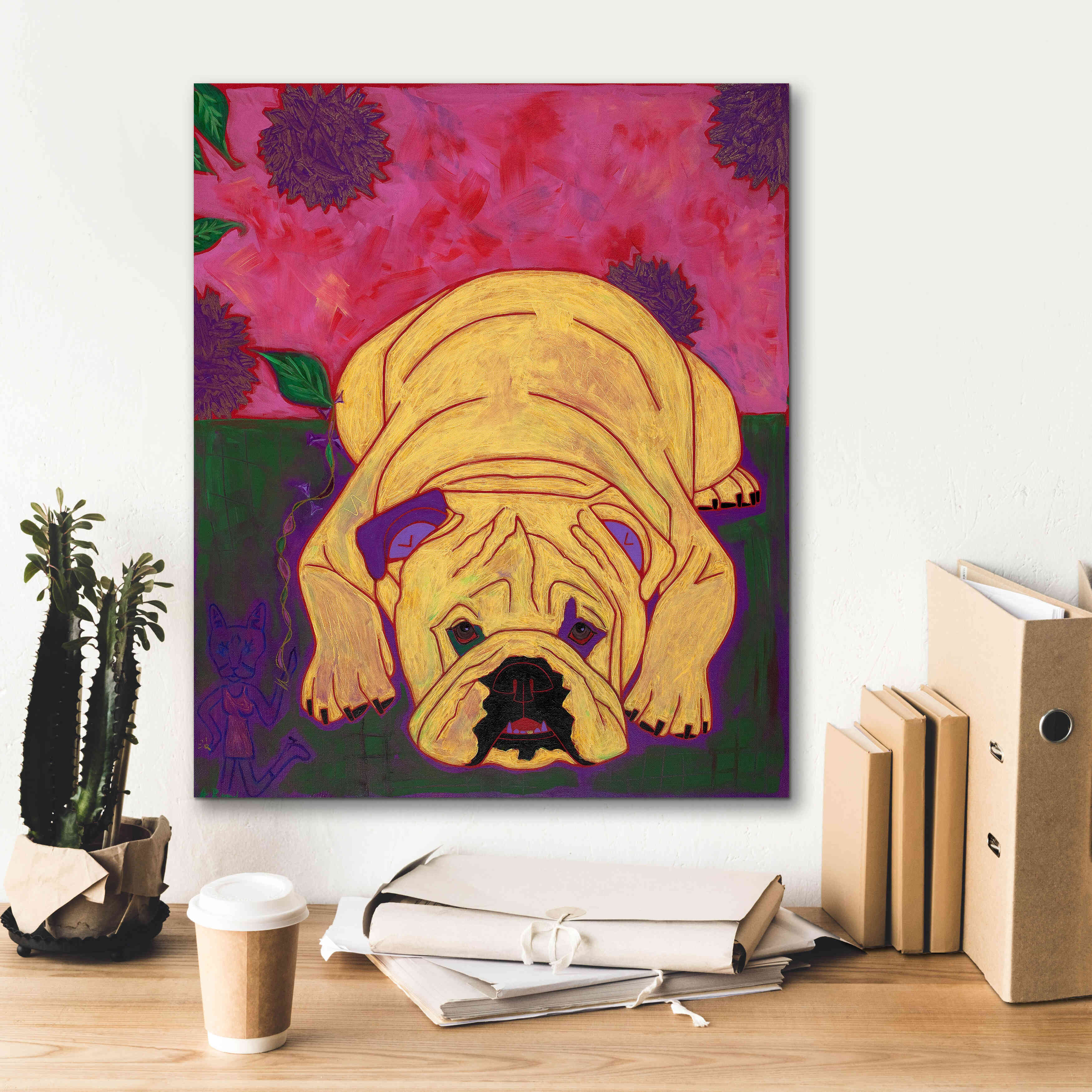 'Lounge Lizard' by Angela Bond Giclee Canvas Wall Art,20x24