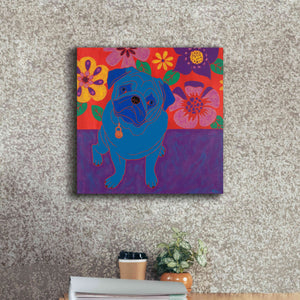 'Perspicacious Pug' by Angela Bond Giclee Canvas Wall Art,18x18