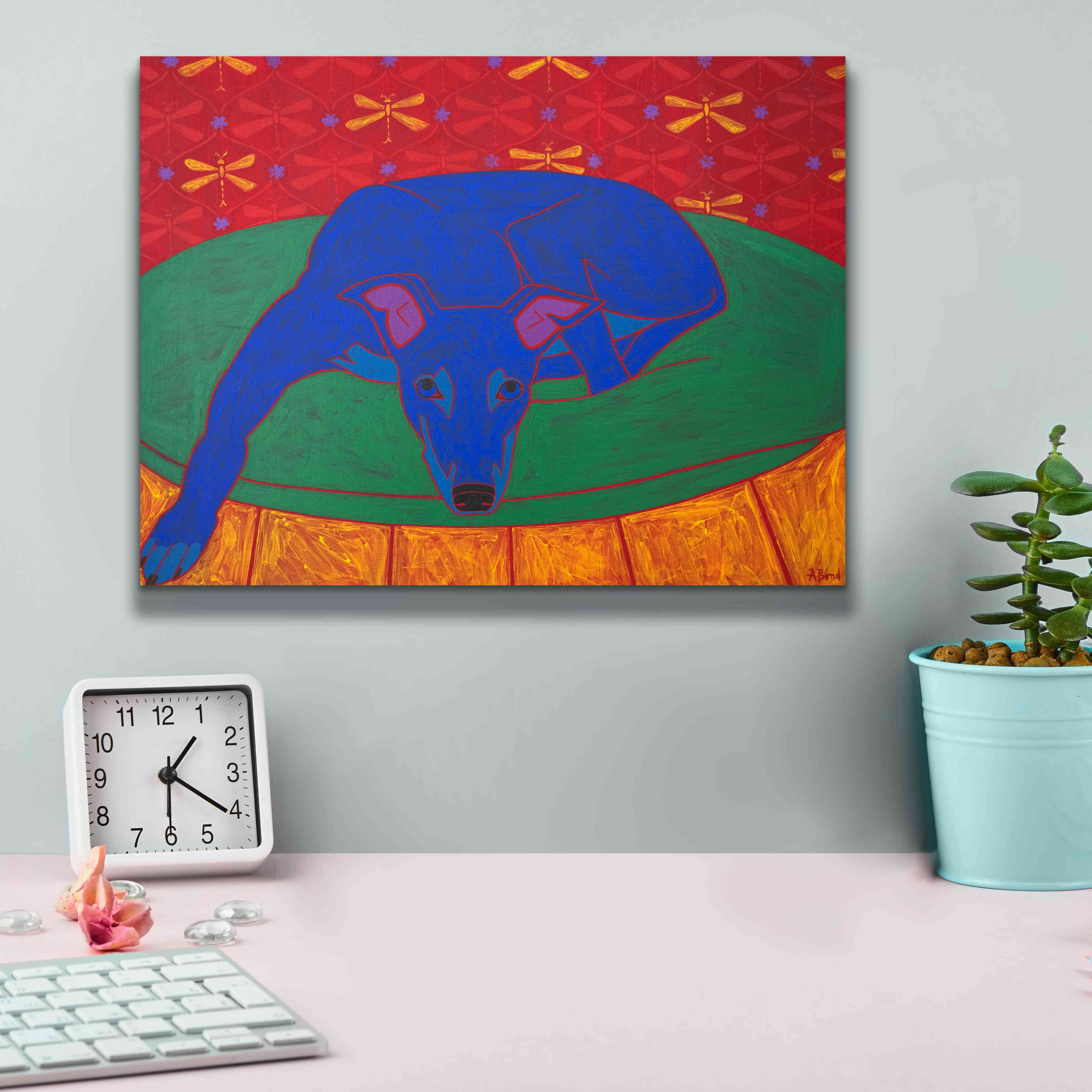 'Runner in Repose' by Angela Bond Giclee Canvas Wall Art,16x12