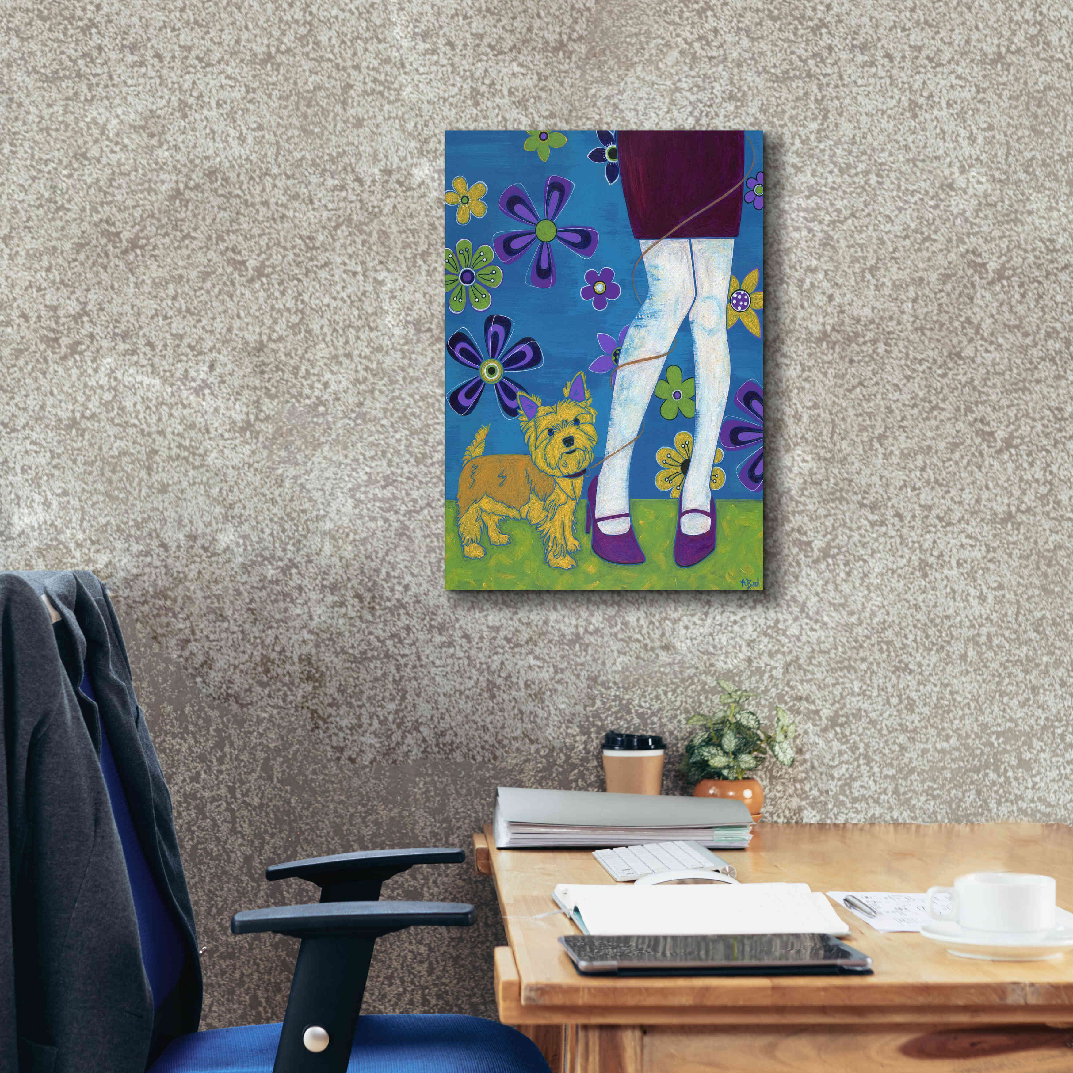 'The Yorkie Fandango' by Angela Bond Giclee Canvas Wall Art,18x26