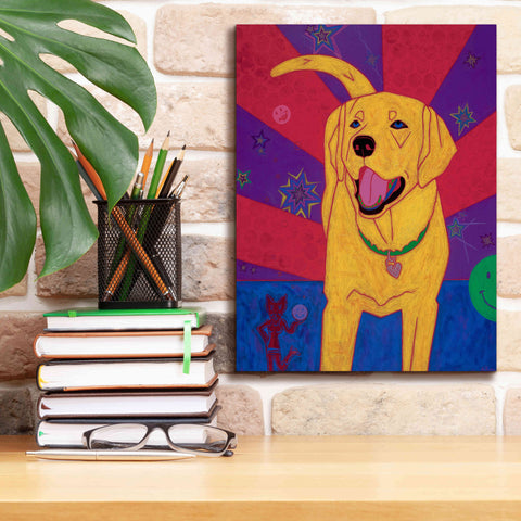 Image of 'Yellow Happiness' by Angela Bond Giclee Canvas Wall Art,12x16