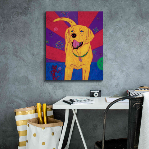 Image of 'Yellow Happiness' by Angela Bond Giclee Canvas Wall Art,20x24