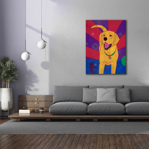 Image of 'Yellow Happiness' by Angela Bond Giclee Canvas Wall Art,40x54