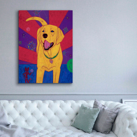 Image of 'Yellow Happiness' by Angela Bond Giclee Canvas Wall Art,40x54