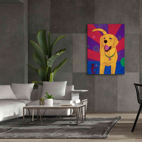 Image of 'Yellow Happiness' by Angela Bond Giclee Canvas Wall Art,40x54