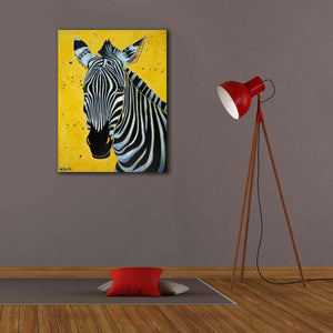 'Zebra' by Angela Bond Giclee Canvas Wall Art,26x34