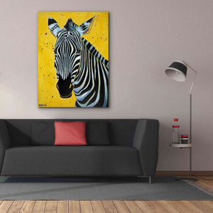 'Zebra' by Angela Bond Giclee Canvas Wall Art,40x54