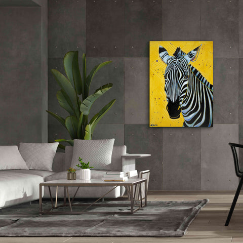 Image of 'Zebra' by Angela Bond Giclee Canvas Wall Art,40x54