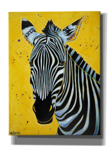 Image of 'Zebra' by Angela Bond Giclee Canvas Wall Art