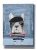 'French Bulldog with Arc de Triomphe' by Barruf Giclee Canvas Wall Art