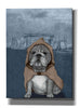 'English Bulldog with Stonehenge' by Barruf Giclee Canvas Wall Art