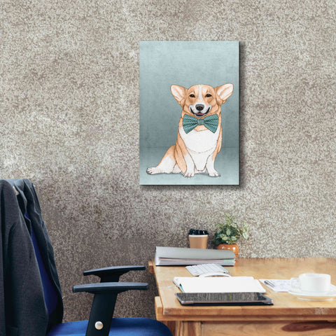 Image of 'Corgi Dog' by Barruf Giclee Canvas Wall Art,18x26