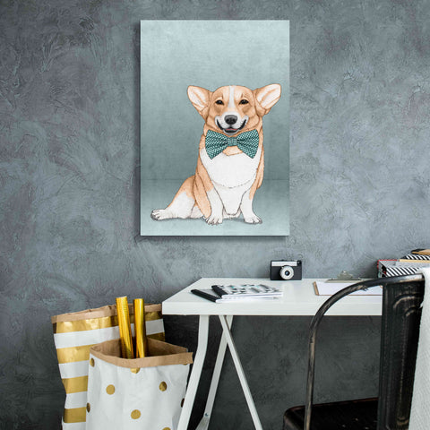 Image of 'Corgi Dog' by Barruf Giclee Canvas Wall Art,18x26