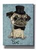 'Gentle Pug' by Barruf Giclee Canvas Wall Art