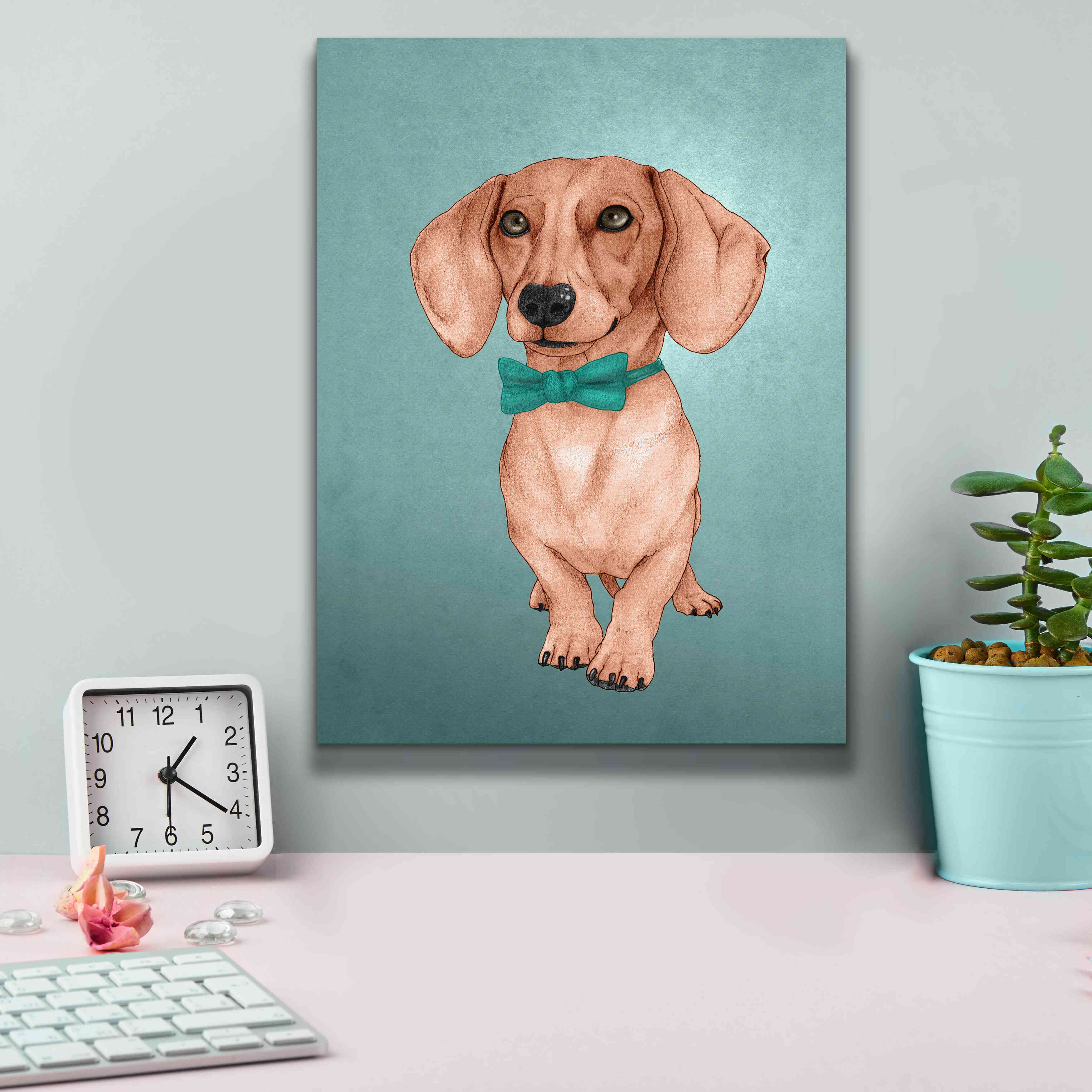 'The Wiener Dog' by Barruf Giclee Canvas Wall Art,12x16