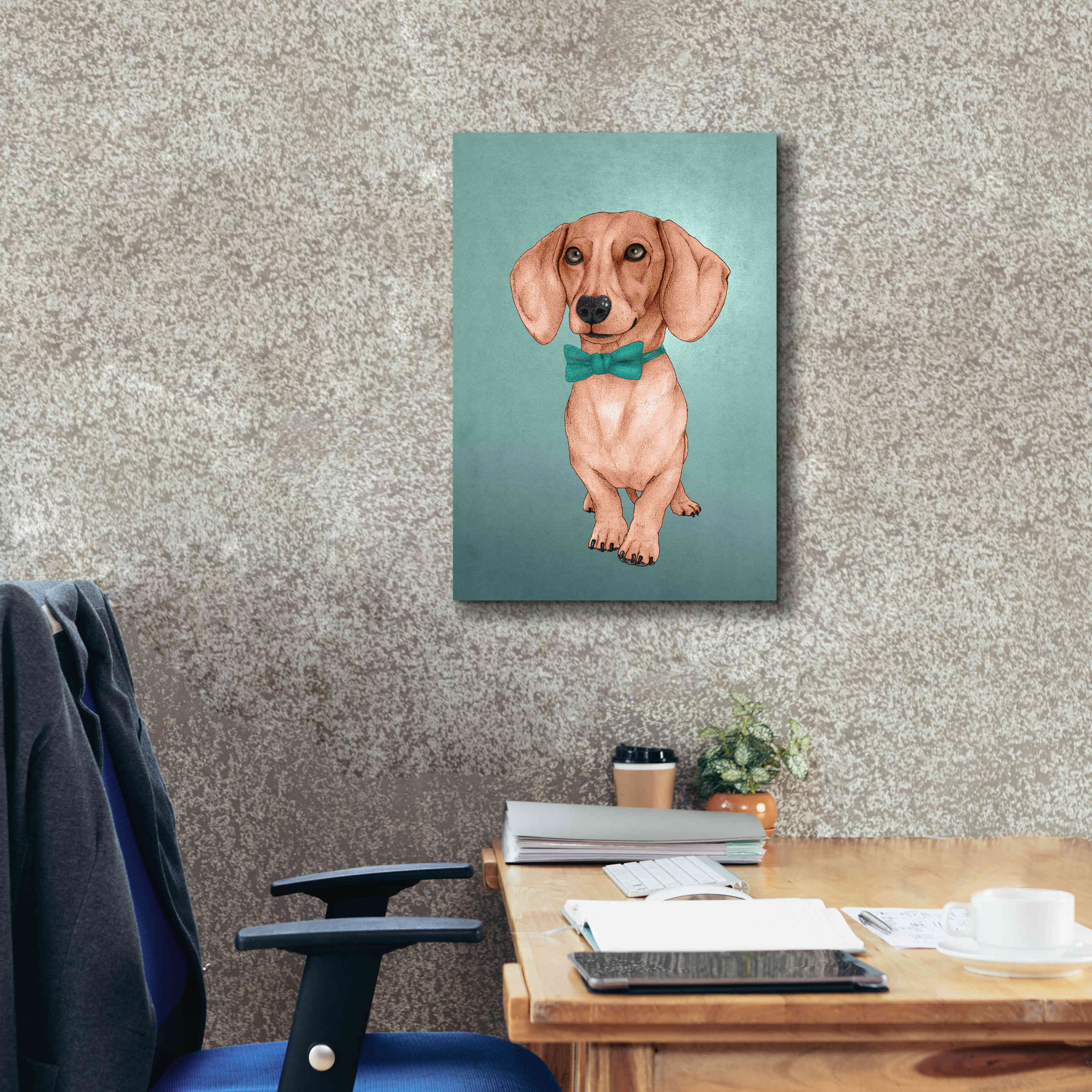'The Wiener Dog' by Barruf Giclee Canvas Wall Art,18x26