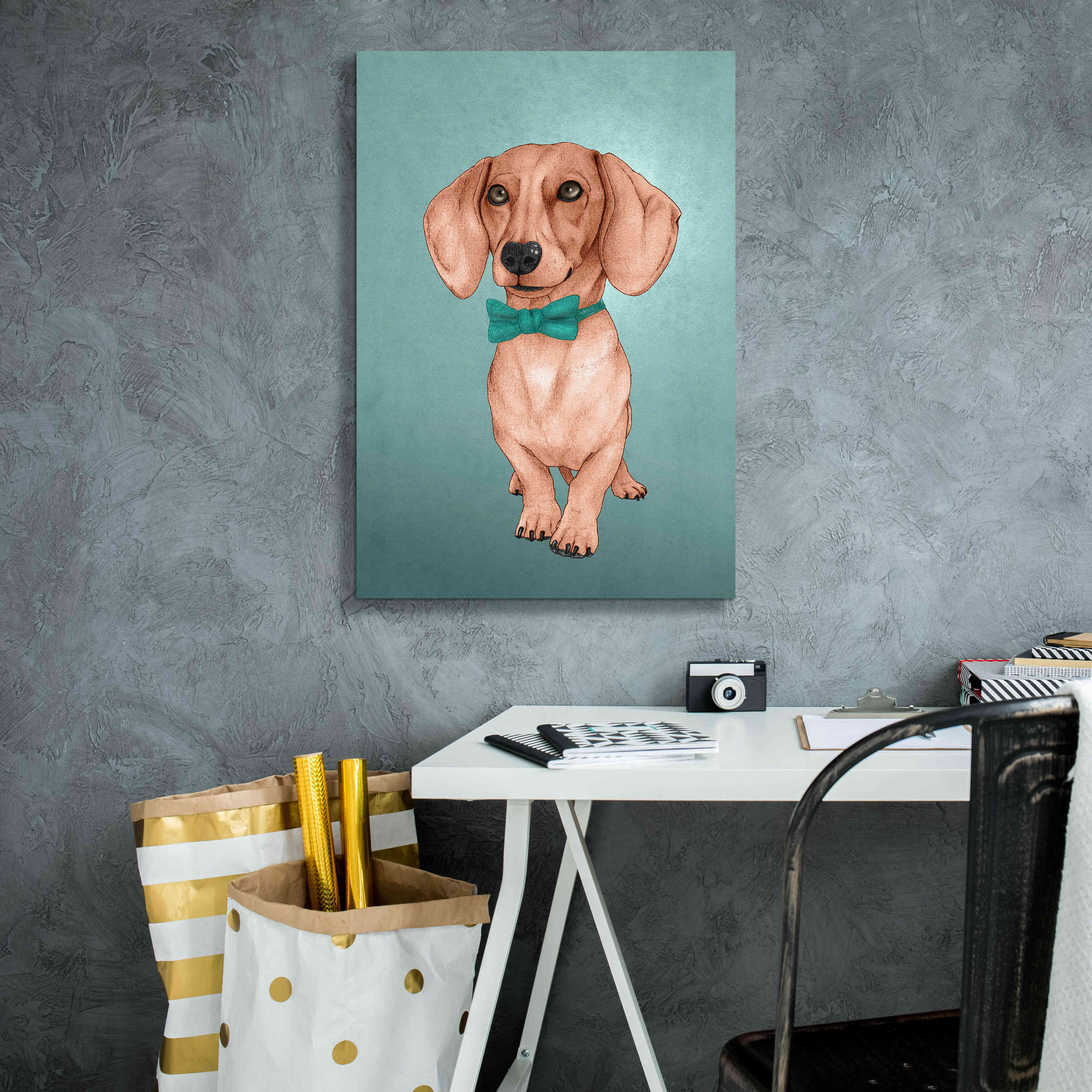 'The Wiener Dog' by Barruf Giclee Canvas Wall Art,18x26