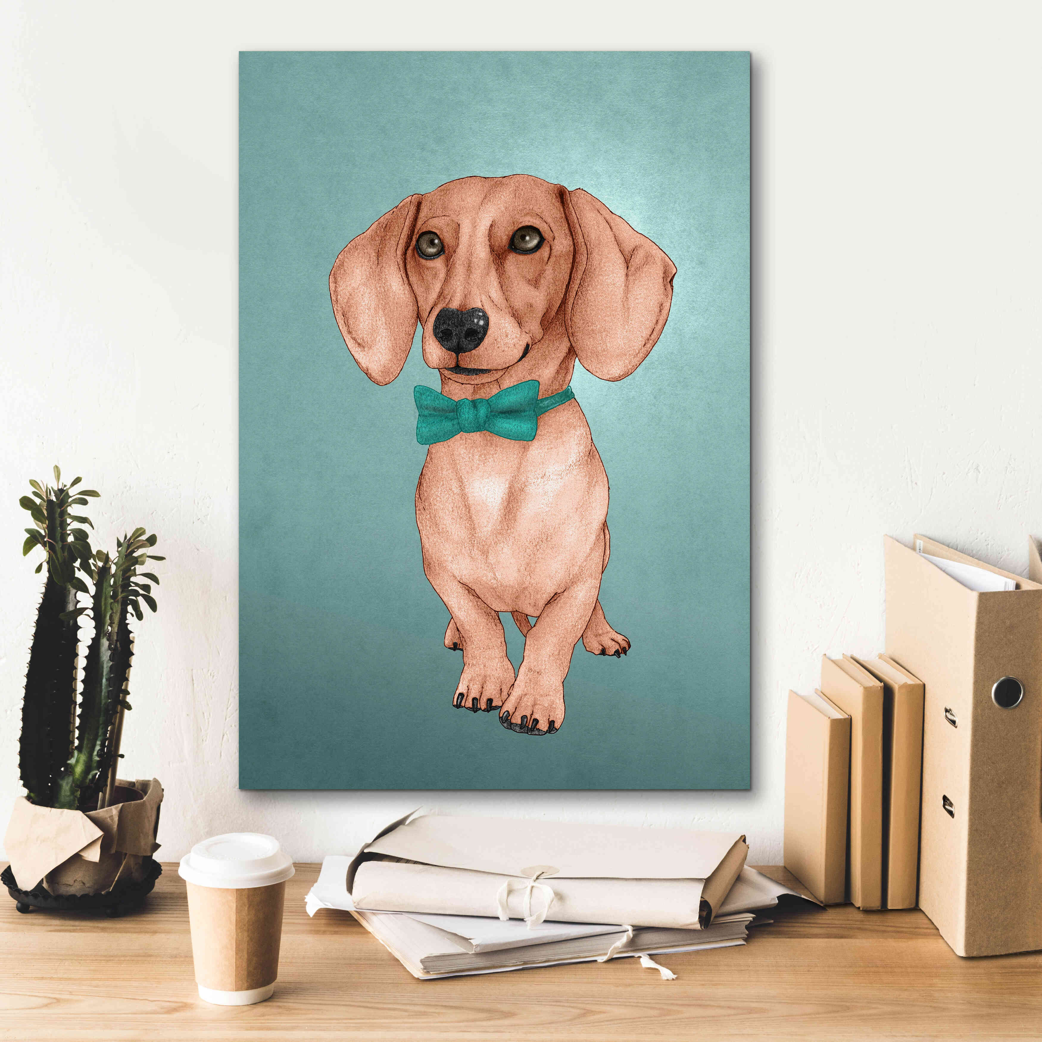'The Wiener Dog' by Barruf Giclee Canvas Wall Art,18x26
