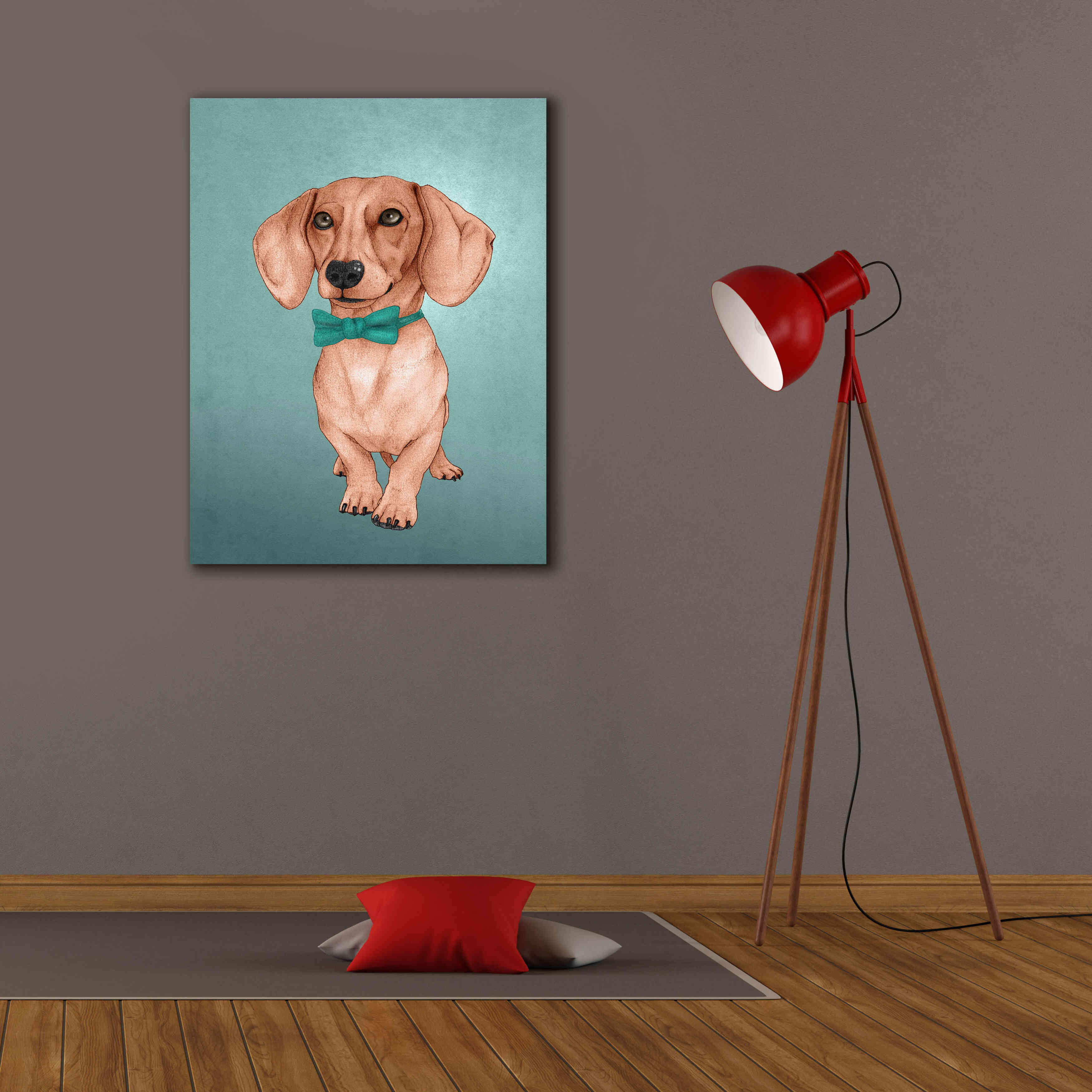 'The Wiener Dog' by Barruf Giclee Canvas Wall Art,26x34