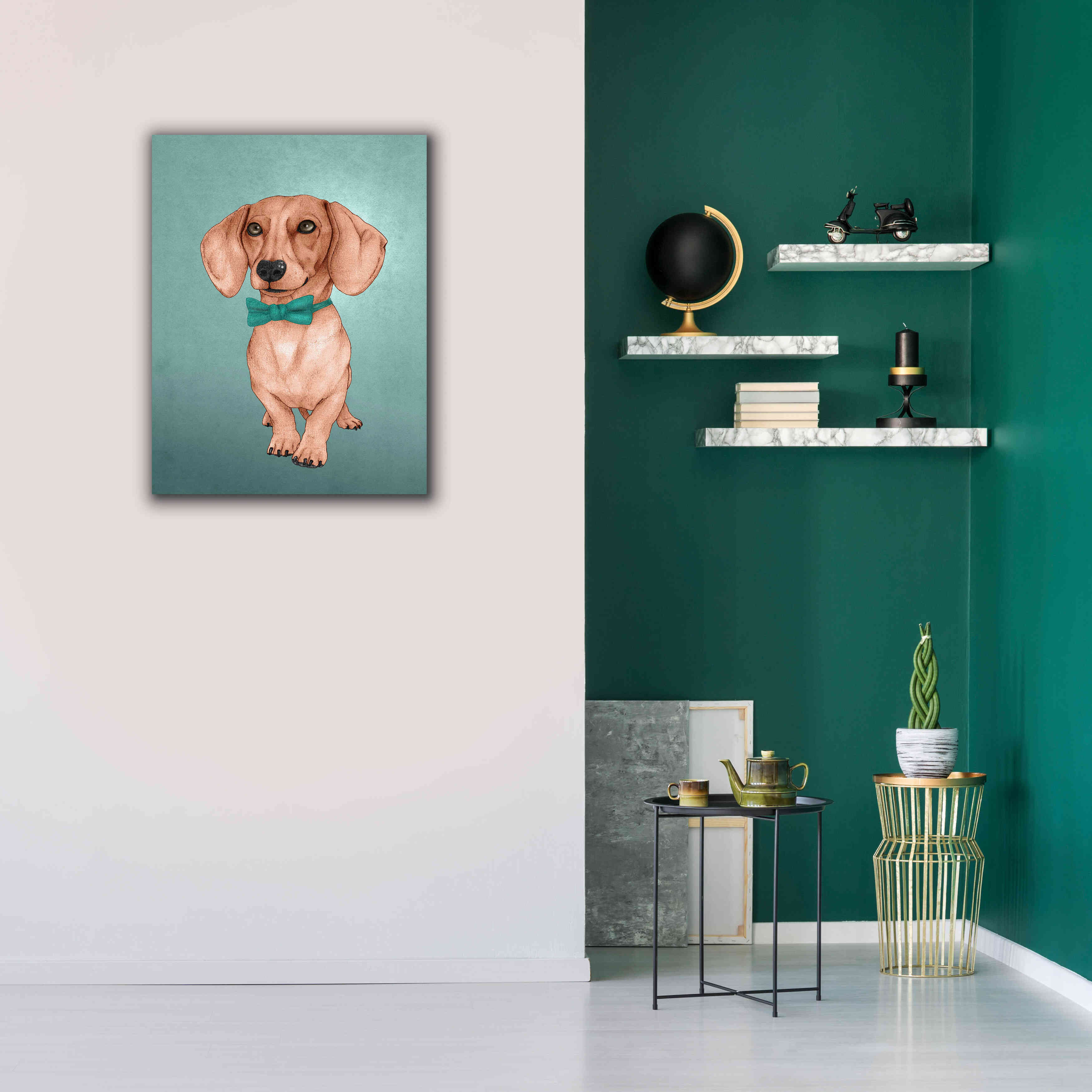 'The Wiener Dog' by Barruf Giclee Canvas Wall Art,26x34