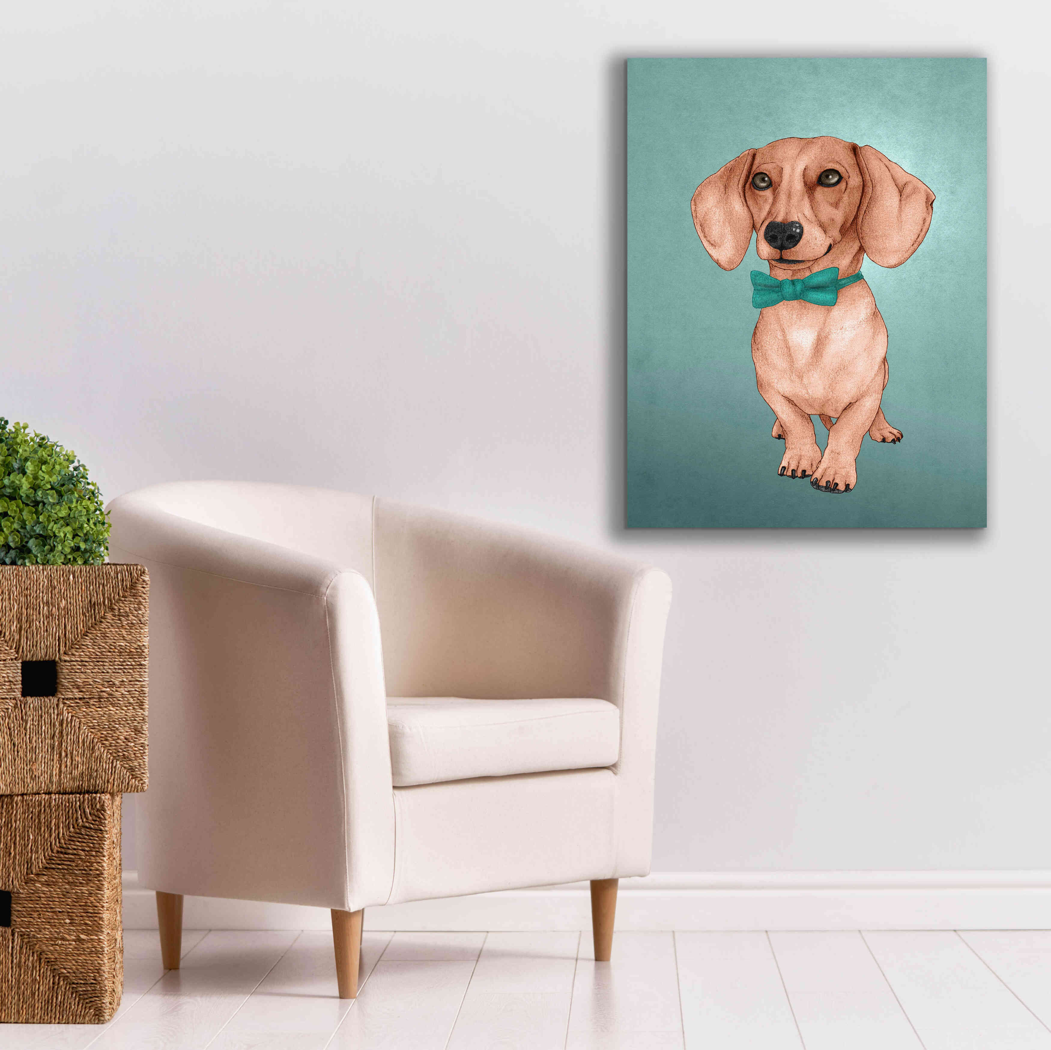 'The Wiener Dog' by Barruf Giclee Canvas Wall Art,26x34