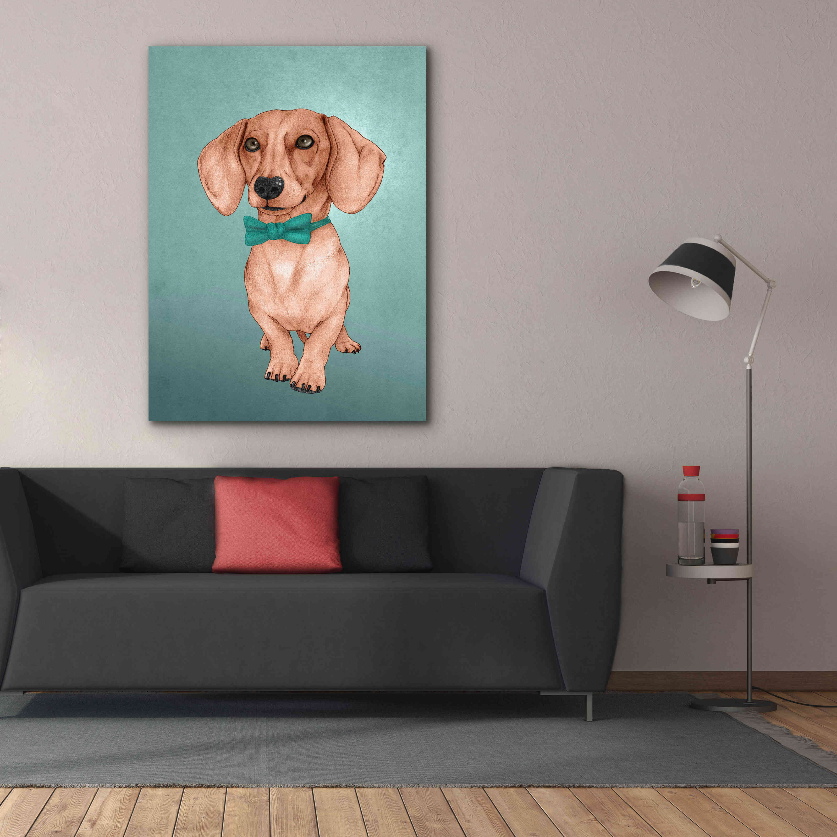 'The Wiener Dog' by Barruf Giclee Canvas Wall Art,40x54