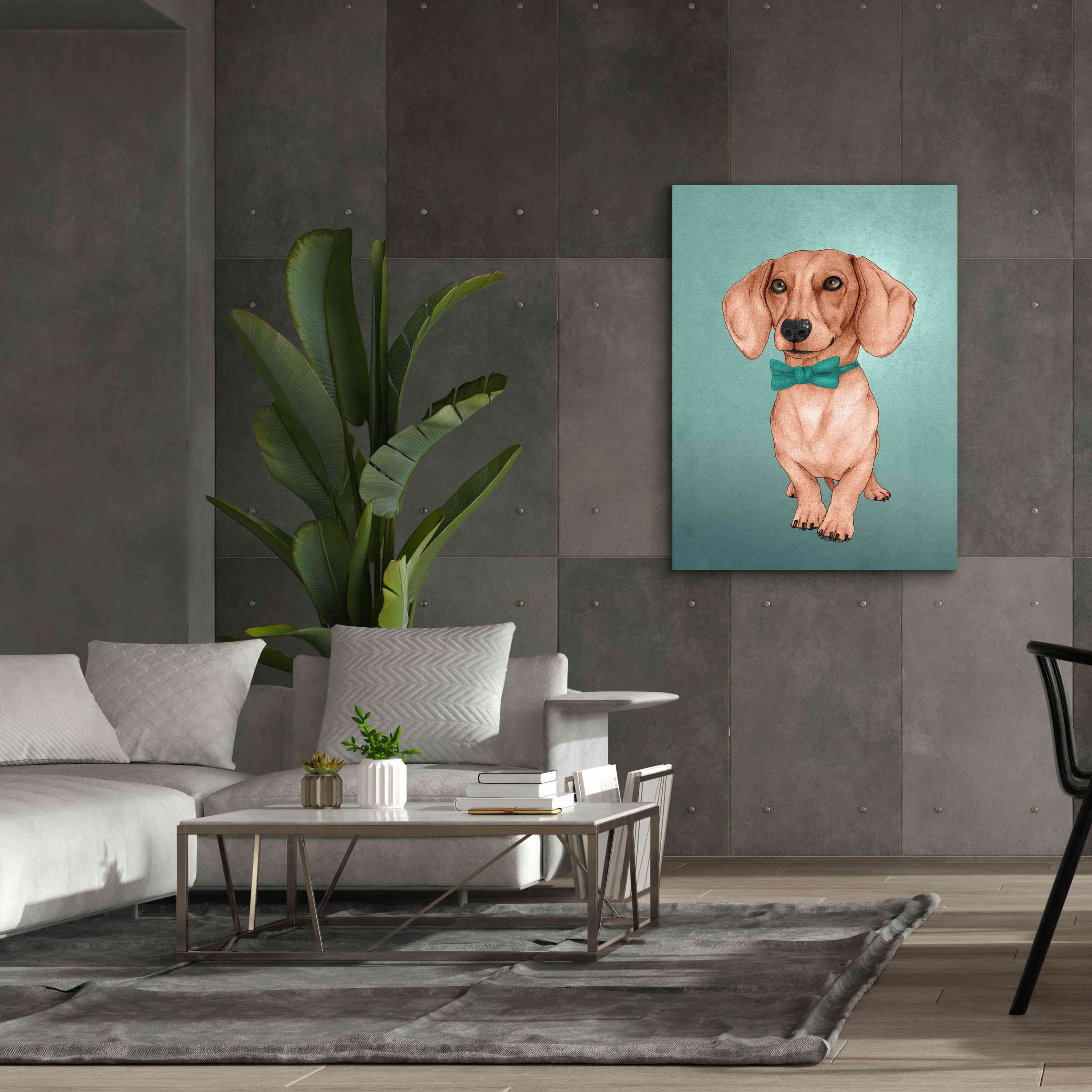 'The Wiener Dog' by Barruf Giclee Canvas Wall Art,40x54