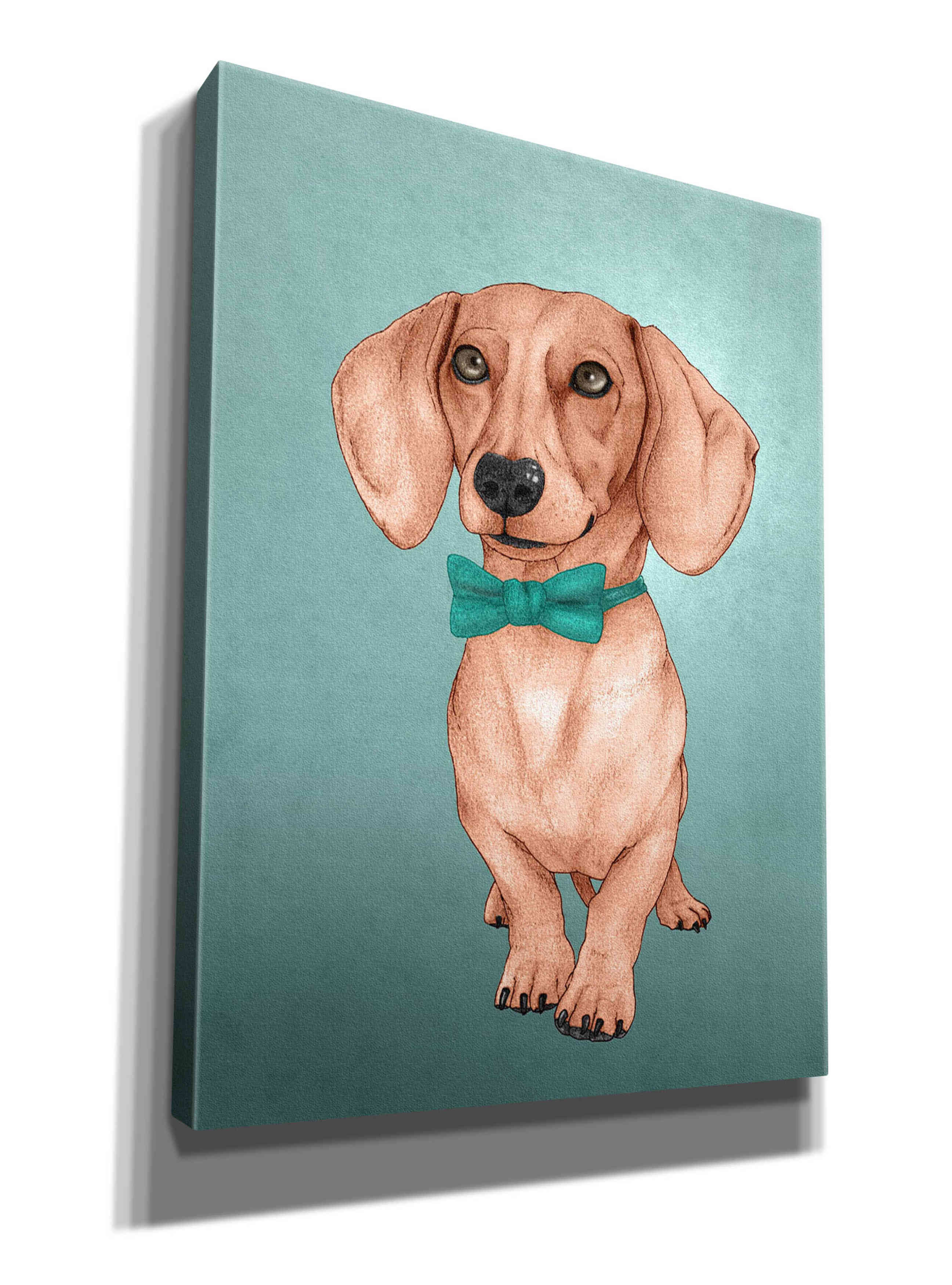 'The Wiener Dog' by Barruf Giclee Canvas Wall Art