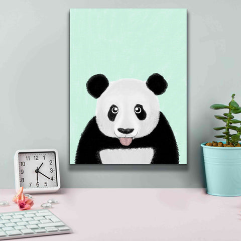 Image of 'Cute Panda' by Barruf Giclee Canvas Wall Art,12x16