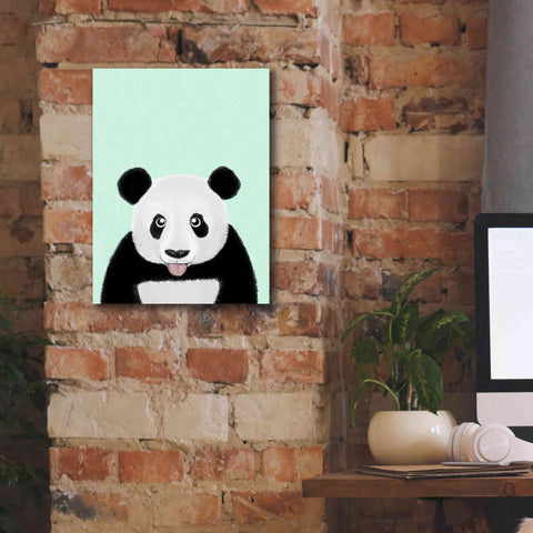 Image of 'Cute Panda' by Barruf Giclee Canvas Wall Art,12x16