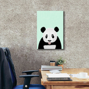 'Cute Panda' by Barruf Giclee Canvas Wall Art,18x26