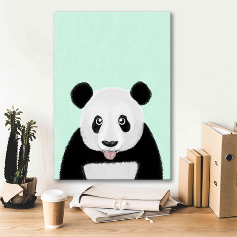 Image of 'Cute Panda' by Barruf Giclee Canvas Wall Art,18x26