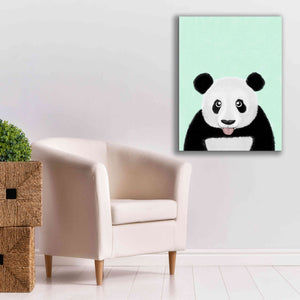 'Cute Panda' by Barruf Giclee Canvas Wall Art,26x34