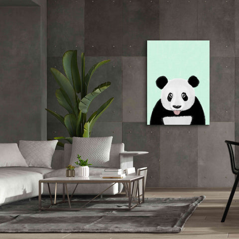Image of 'Cute Panda' by Barruf Giclee Canvas Wall Art,40x54