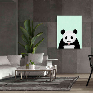 'Cute Panda' by Barruf Giclee Canvas Wall Art,40x54